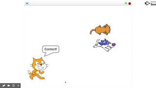 Integer Subtraction Game on Scratch