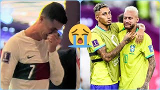 Ronaldo and Neymar cry after World Cup exit