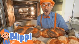 Blippi Visits The Bakery | Educational Videos For Kids | Learning Healthy Eating