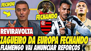 VAI ASSINAR até 2027! MENGÃO FECHANDO com ZAGUEIRO da EUROPA e ASTRO QUER JOGAR no FLAMENGO em 2025!