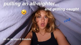 GETTING CAUGHT PULLING AN ALL-NIGHTER