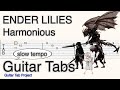 ENDER LILIES Harmonious slow tempo fingerstyle solo Guitar Tutorial Tabs エンダーリリーズ