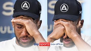 Anthony Joshua breaks into tears after Usyk defeat | Post-Fight Press Conference