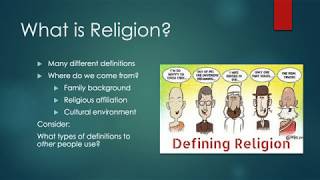 Introduction to Religious Studies