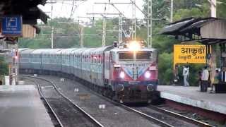 First AC electric hauled passenger train of Pune-Lonavala section 22150 PUNE-ERS Superfast!!