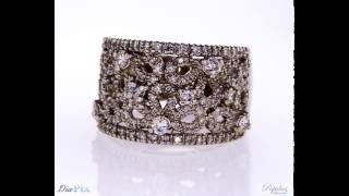 Natural Round Cut 14k White Gold Diamond Ring 1.25 CTW F-G Color SI1 Clarity