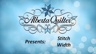 Tip #29 - Stitch Width