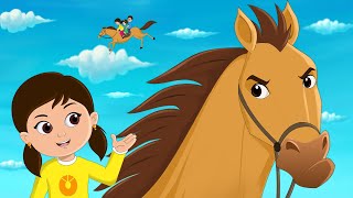 Lakdi Ki Kathi Kathi Pe Ghoda Song (लकड़ी की काठी, काठी पे घोड़ा) Fun For Kids TV Hindi