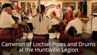 Cameron of Lochiel Pipes and Drums at the Huntsville Legion on Canada 150