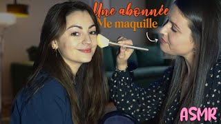 ♡ ASMR - Une abonnée me maquille  ♡