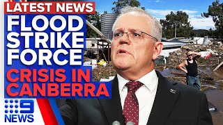NSW flood disaster clean up begins, PM under pressure | 9 News Australia