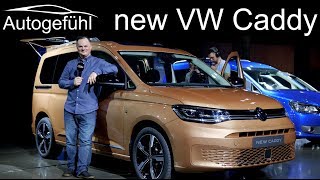 all-new VW Caddy Premiere REVIEW Exterior Interior 2020 passenger vs panel van