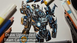 Drawing Titan Cameraman Upgraded Skibidi Toilet Multiverse 047 DOM Studio