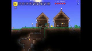 ゆっくり実況 木剣片手に奮闘する饅頭達【Terraria】part2