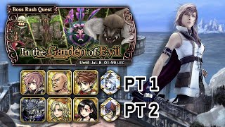 [DFFOO] 2PT Clear | Boss Rush #4 Very Hard Lufenia | In the Garden of Evil | Dust to Dust #82