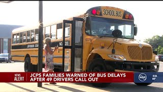 JCPS families warned of bus delays after 49 bus drivers call out Thursday