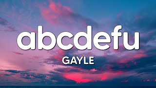 GAYLE - abcdefu (Lyrics) (Clean)