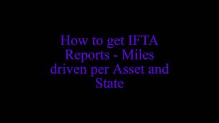 How to get IFTA Reports