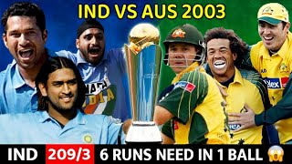 INDIA VS AUSTRALIA 2003 MATCH 4 | FULL MATCH HIGHLIGHTS | IND VS AUS | MOST SHOCKING MATCH EVER😱🔥