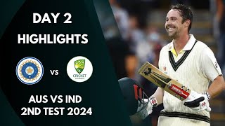 Australia vs India 2nd Test 2024 Day 2 Full Highlights | Aus vs Ind