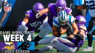 Minnesota Vikings vs. Carolina Panthers Game Highlights | NFL 2023 Week 4