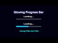 Pure CSS Progress Bar Using HTML and CSS | CodeEra