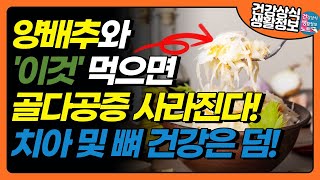 양배추와 ‘이것’ 같이 먹으면 골다공증 사라진다! 치아 및 뼈 건강은 덤!