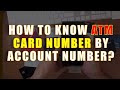 How do I find my debit card number without my card?