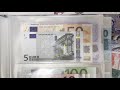 Euro banknotes full set