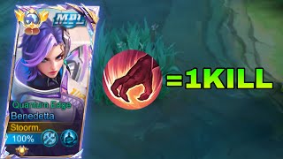 BENEDETTA BEST 1HIT BUILD \u0026 EMBLEM 2025!! | BENEDETTA GAMEPLAY | MLBB |