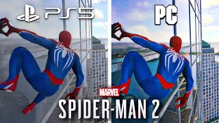 Spider-Man 2 [PS5] vs Spider-Man 2 [PC] Full Comparison - Gameplay