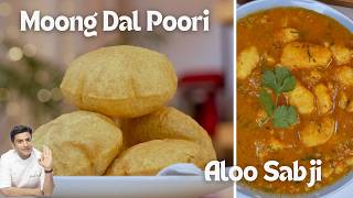 मसाला मूंग दाल की पूरी और आलू की सब्ज़ी | Holi Spl Moong Dal Masala Poori | Aloo Sabji | Kunal Kapur