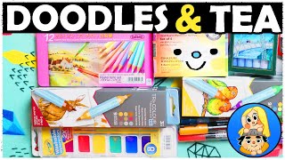 MYSTERY ART HAUL! Who sent us these Art Supplies?! - Doodles \u0026 Tea