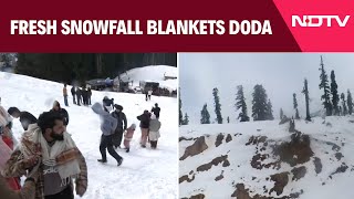 Doda District In Jammu \u0026 Kashmir Transformed Into A Winter Wonderland With Fresh Snowfall