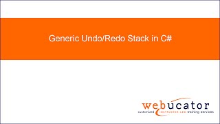 Generic Undo/Redo Stack in C#