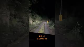 街灯の無い田舎道　夜道