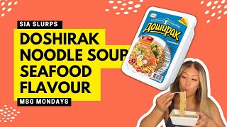 DOSHIRAK NOODLE SOUP SEAFOOD FLAVOUR - Russian Instant Noodle/Ramen Review! 🍜