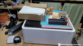 Part 1 of Testing out the xTool M1 - Unboxing the World's First Hybrid Laser \u0026 Blade Cutting Machine