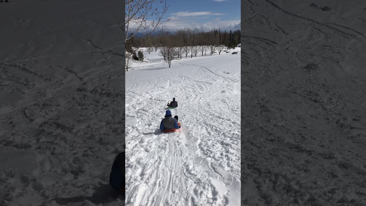 Grandma And Grandpa Sledding In March 2019 Youtube