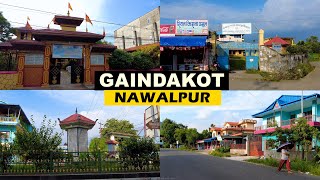 Gaindakot - NAWALPUR [4K🇳🇵] - Virtual Walking Tour 2022, Nepal