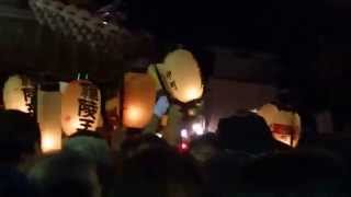 川越祭り２０１４　１９日　夜の仲町交差点　曳っかわせで提灯乱舞　2014.10.19 Kawagoe Festival