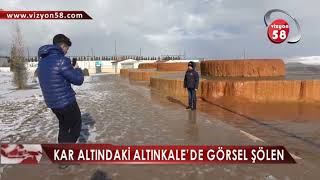 KAR ALTINDAKİ ALTINKALE’DE GÖRSEL ŞÖLEN