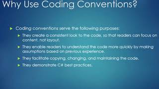15 Introduction to C - C Coding Standards