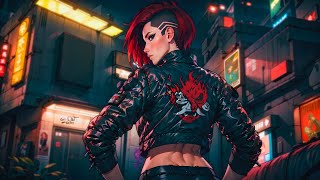 Cyberpunk 2077 | Female V in Night City | Synthwave Music