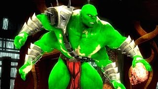 Mortal Kombat Komplete Edition - The Hulk Costume Skin Mod arcade Ladder Gameplay Playthrough