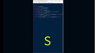 S Pattern Python Code