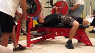 Tim McCoy 145kg Bench Press @ 67.5kg (319.6 lbs @ 148#) (2011)