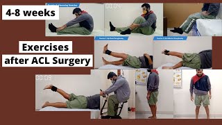 Second month exercises after ACL surgery