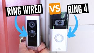 Ring Wired vs Ring 4 Video Doorbell