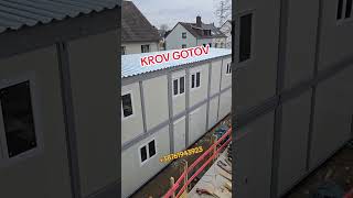 Završni radovi u toku moduli postavljeni, kontejneri spojeni, unutrasnjost se sreduje, office, bau